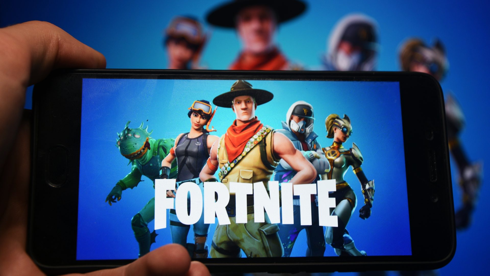 Tela do Fortnite, popular jogo da Epic Games