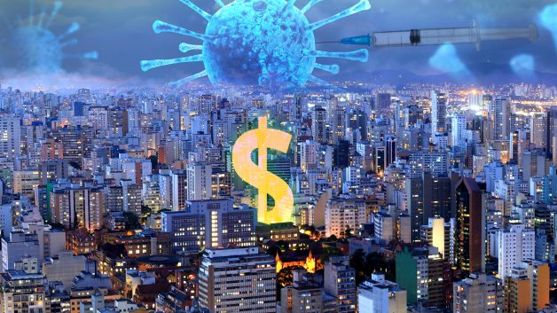 Fundo Imobiliario Covid Coronavirus Corona Covid19 Cifrão Cidade