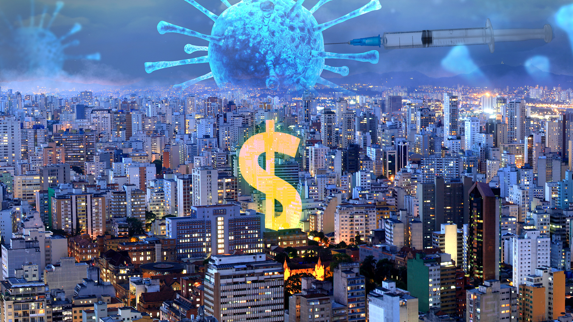 Fundo Imobiliario Covid Coronavirus Corona Covid19 Cifrão Cidade