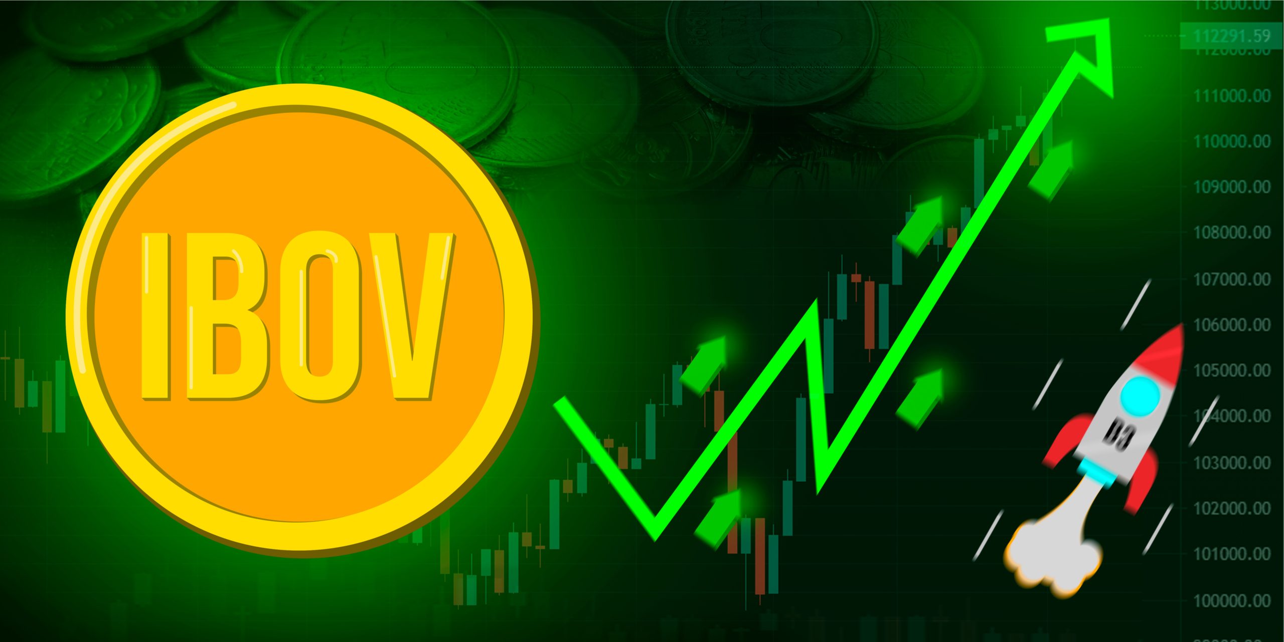 Ibovespa - alta - foguete