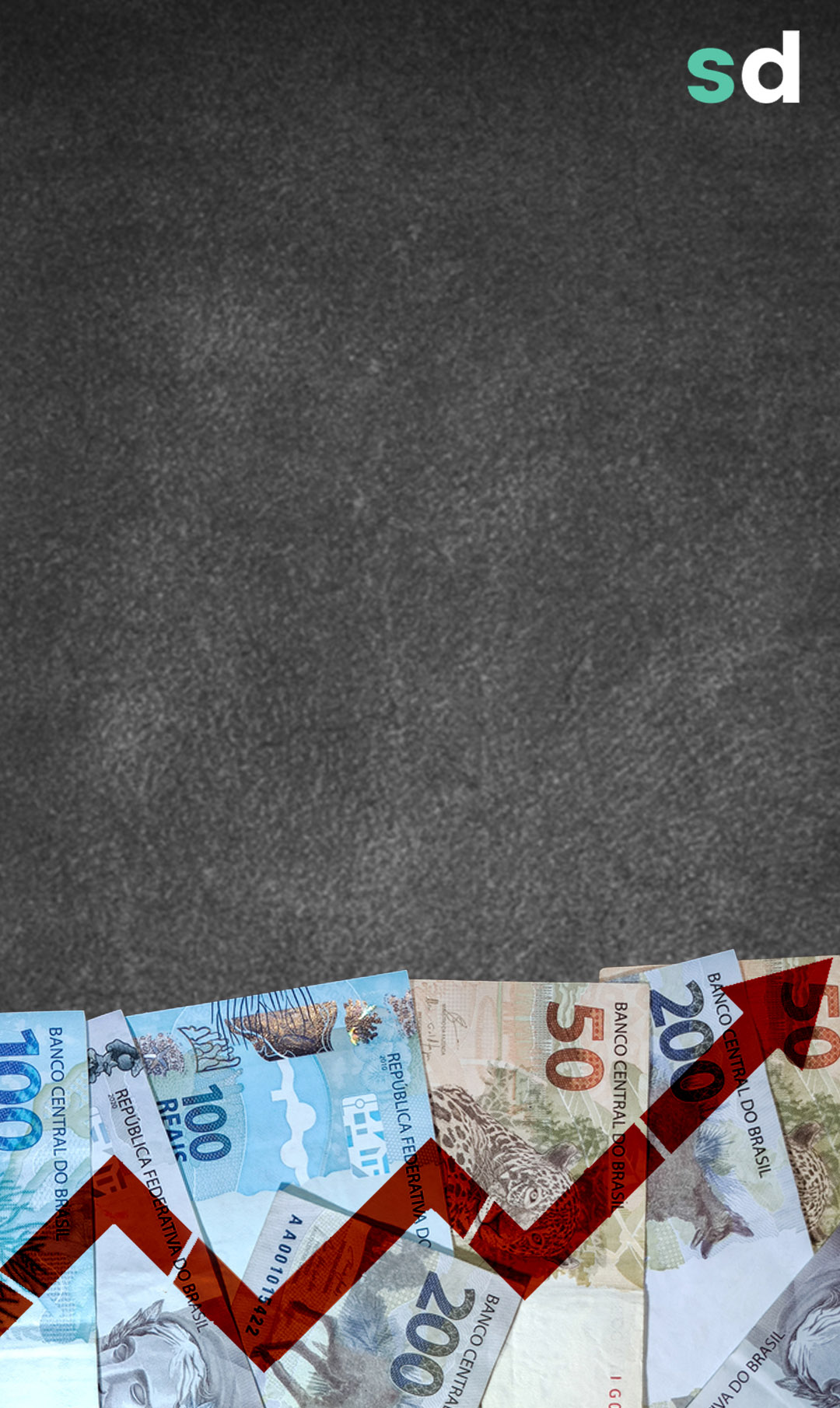 capa dinheiro e fundo cinza