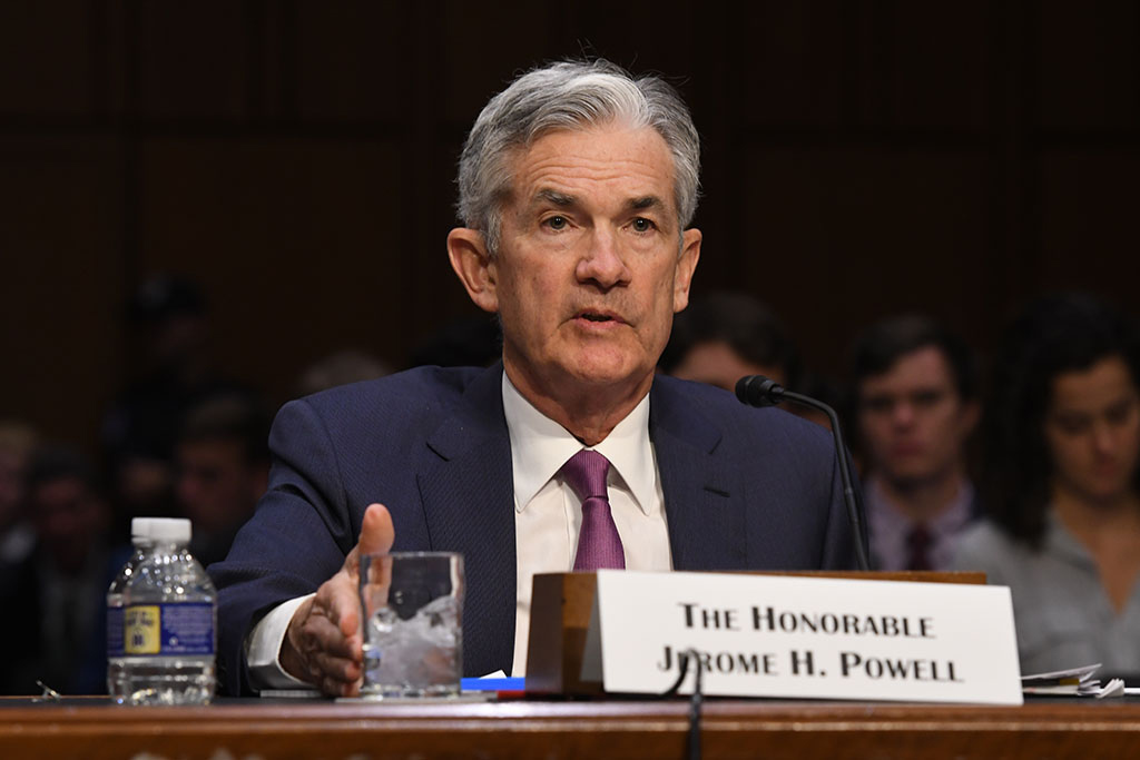 Jerome Powell em audiência no Congresso americano