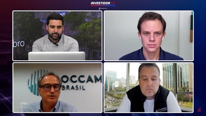 Painel online com Bruno Mérola, da Empiricus; Paolo di Sora, da RPS Capital; Duda Rocha, da Occam Brasil; e Pedro Cezar de Andrade, da IP Capital