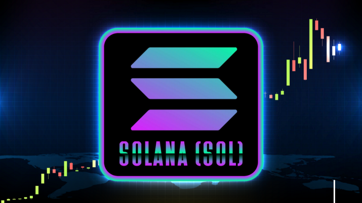 Logotipo da Solana (SOL), uma das maiores criptomoedas do mundo; bitcoin (BTC) hoje