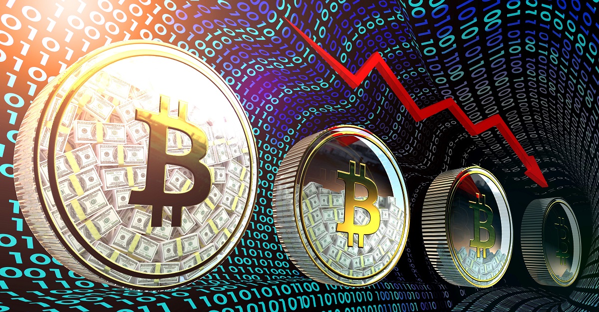 Bitcoin hoje caminhando para um túnel
