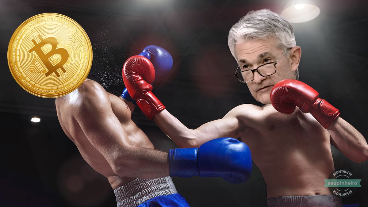 bitcoin (BTC) tomando um soco do presidente do Federal Reserve, Jerome Powell