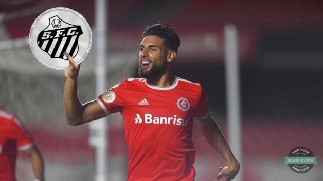 Yuri Alberto segurando Fan Token do Santos