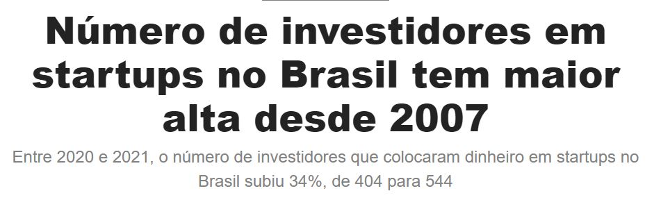 número de investidores de startups no Brasil cresce - O Globo