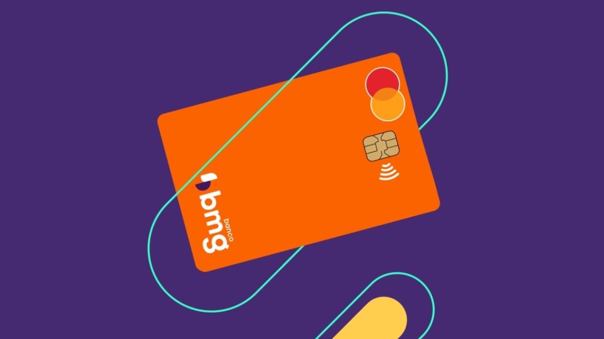 Cartão de crédito laranja do banco BMG