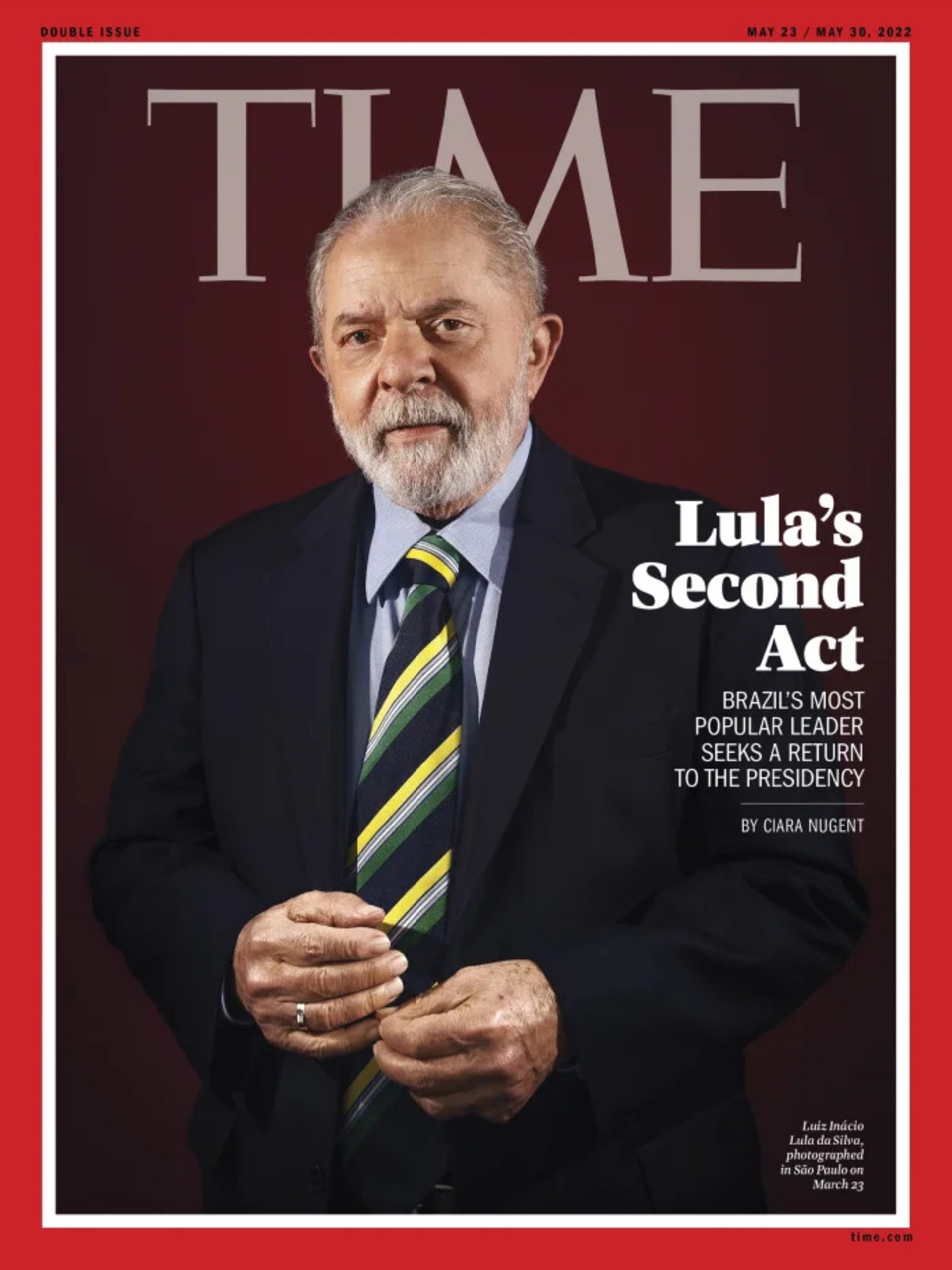 Ex-presidente Lula na capa da revista Time