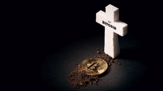 bitcoin no pé da sepultura