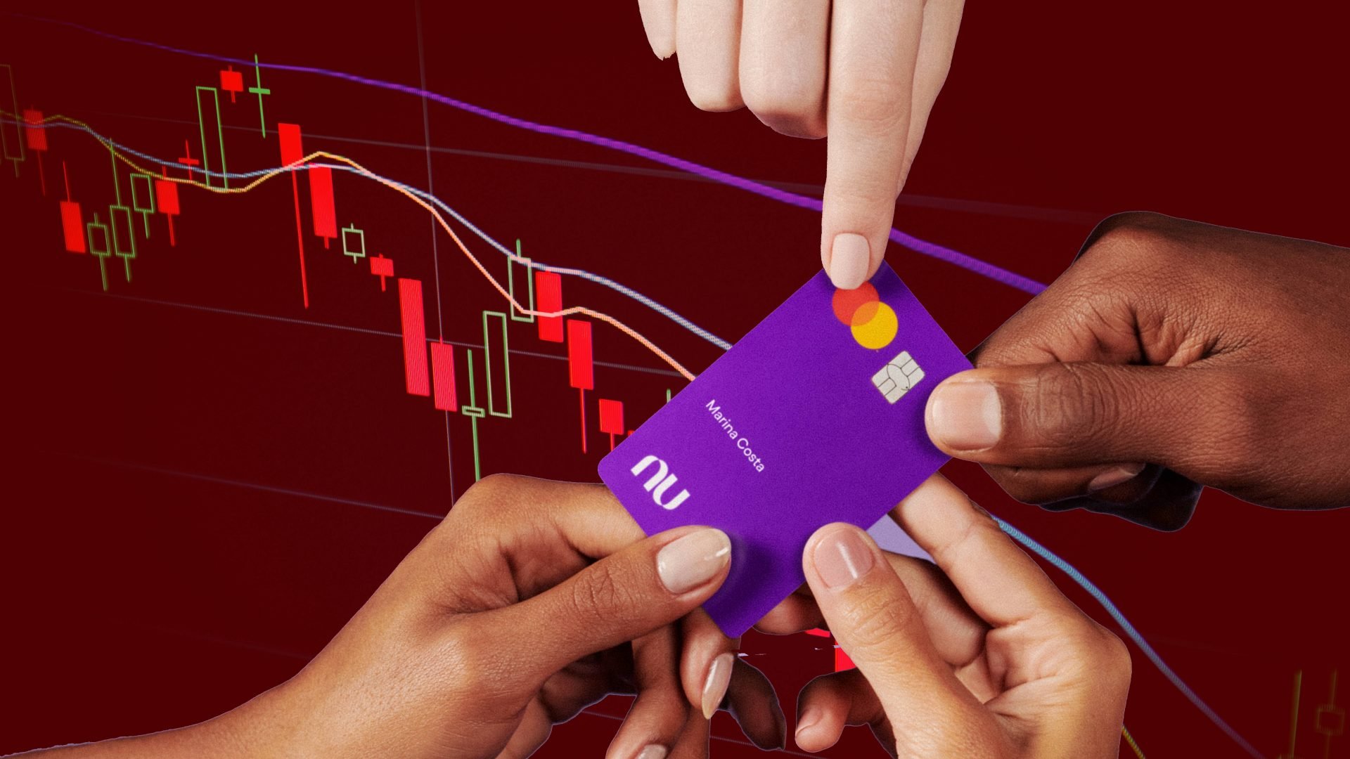 Nubank em queda