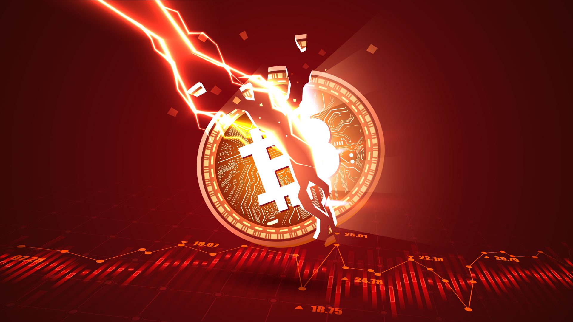Bitcoin em queda