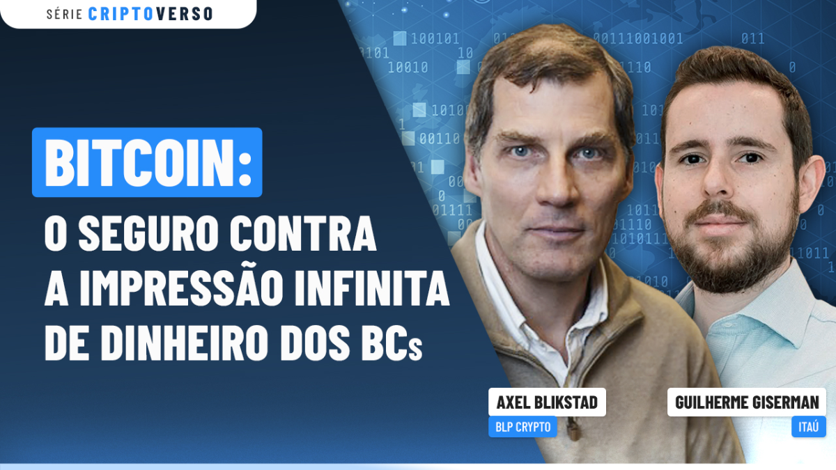 No Criptoverso, série especial do Market Makers desta semana, Axel Blikstad, CFA e fundador da BLP Crypto, e Guilherme Giserman, manager de global equities no Itaú Asset