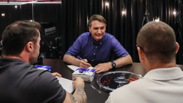 Bolsonaro em entrevista a podcast sobre fisiculturismo