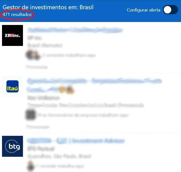 Vagas de emprego para profissão de gerente de investimentos