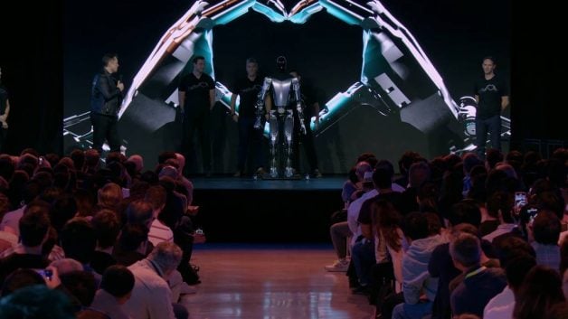 elon musk apresenta o robô humanoide Optimus Tesla