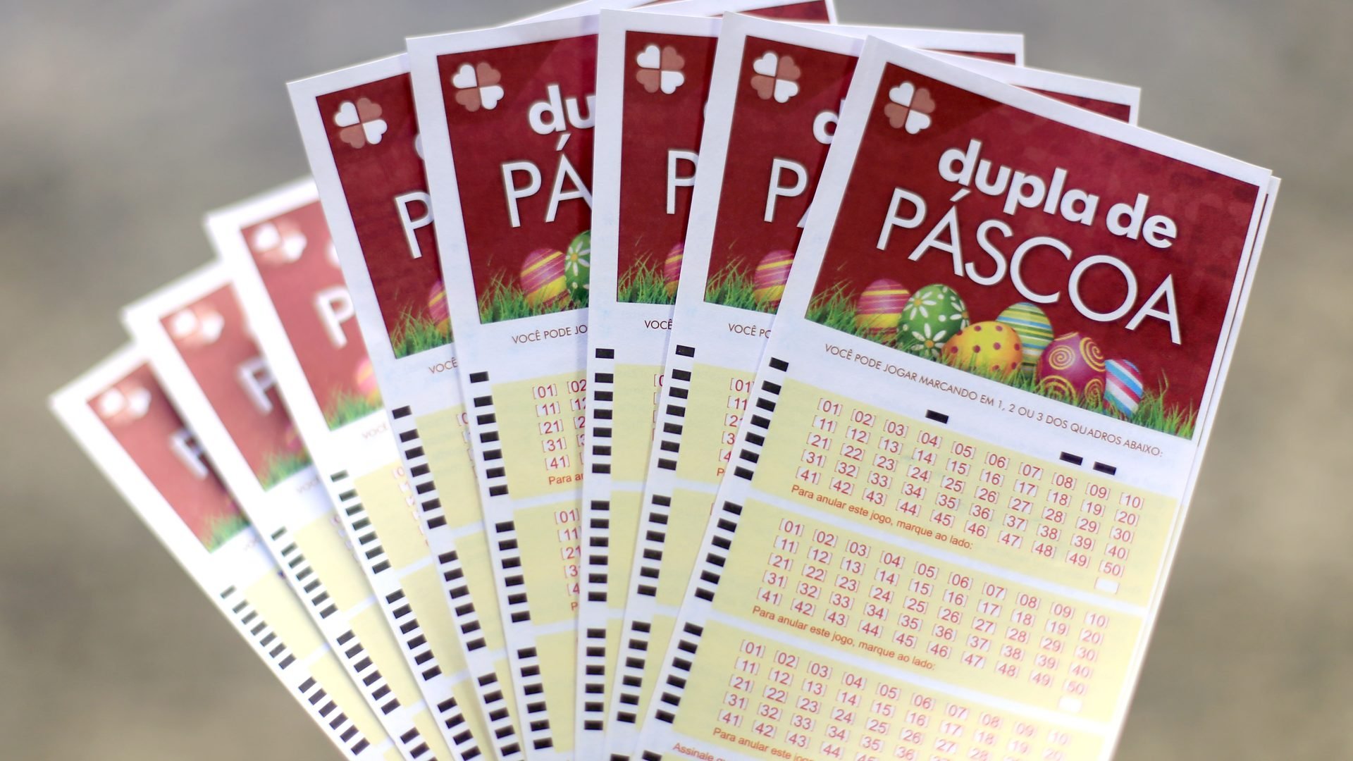 Bilhetes de loterias Dupla de Páscoa