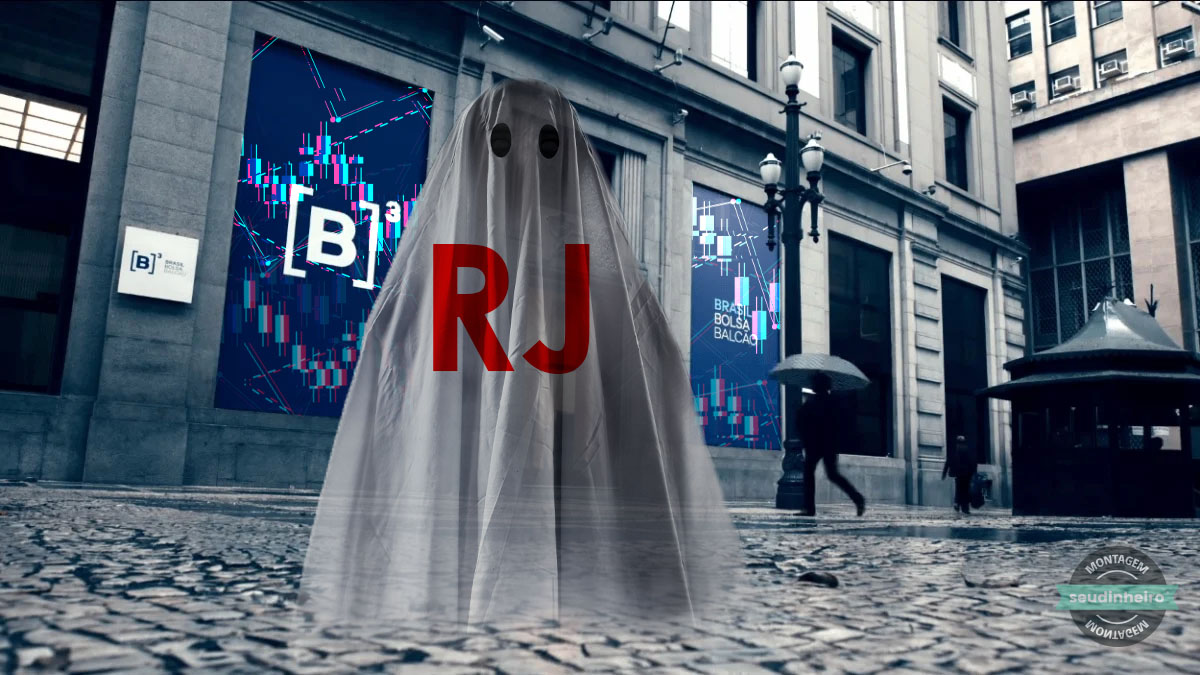 Fantasma RJ na frente da b3 e gráficos