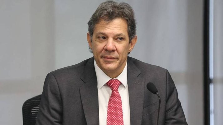 O ministro da Fazenda, Fernando Haddad - projeções para inflação