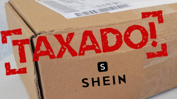 pacote shein taxado imposto