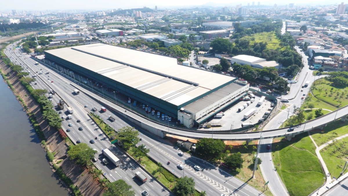 Imagem aérea do Bresco São Paulo, imóvel vendido pelo fundo imobiliário BRCO11