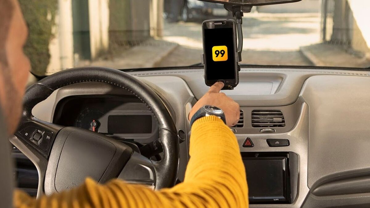 Aplicativo de transporte 99, da DiDi