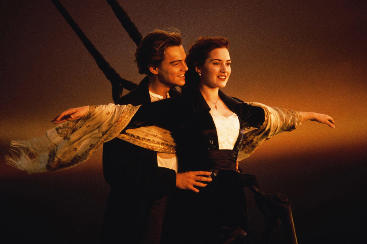 Cena do filme Titanic
