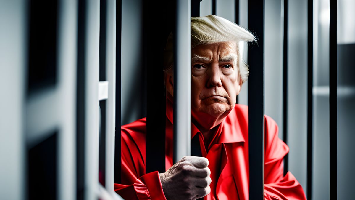 Imagem do ex-presidente Donald Trump gerada por Inteligência Artificial Wepik, do Freepik
