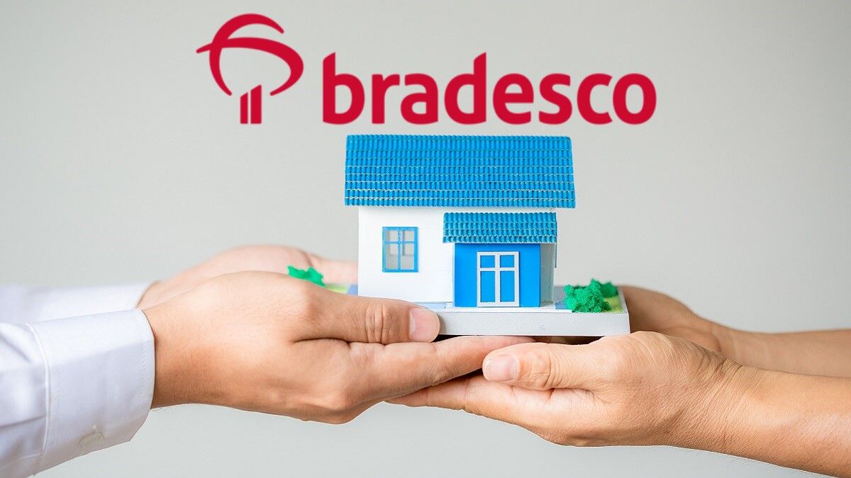casa com logo do bradesco
