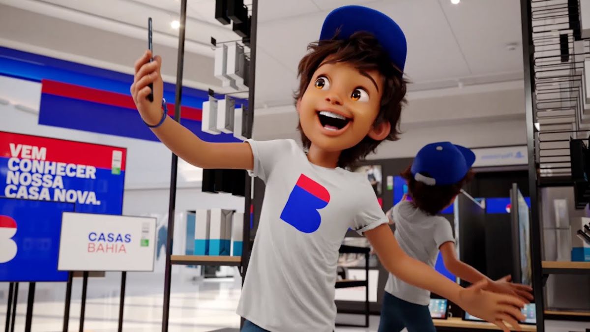 CB, mascote das Casas Bahia, uma das redes da Via (VIIA3)