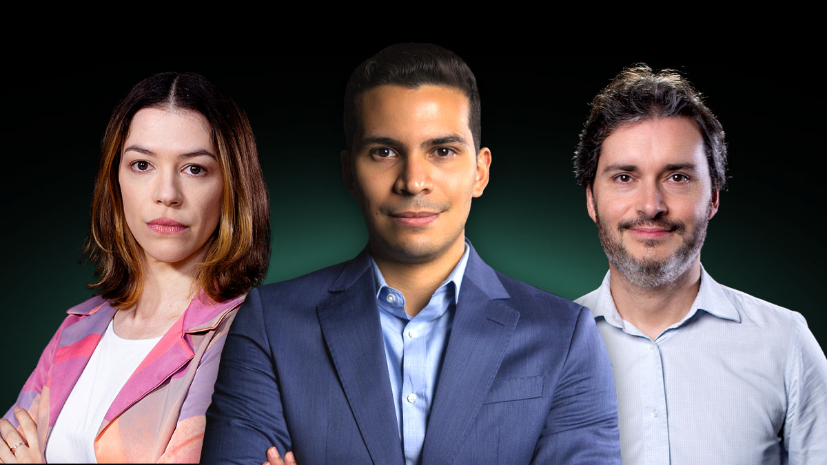 Podcast Touros e Ursos - Julia Wiltgen, Matheus Spiess e Vinícius Pinheiro
