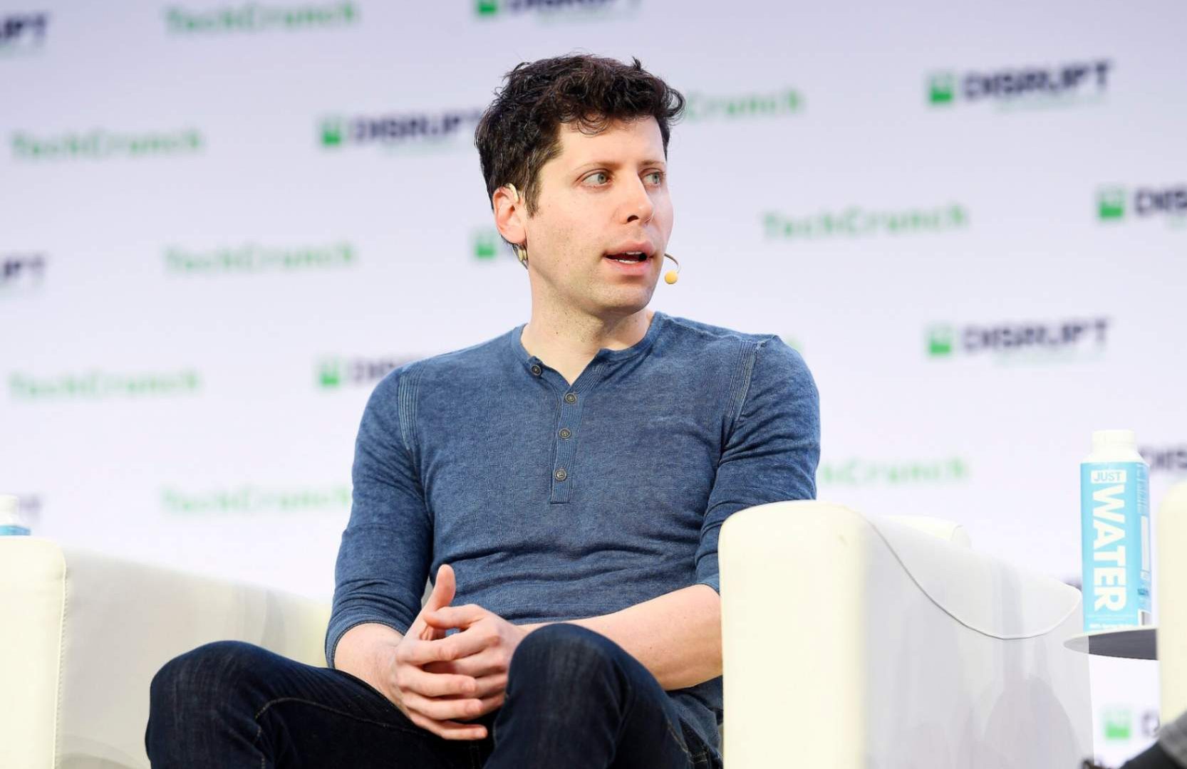 Sam Altman, co-fundador da OpenAI, criadora da ferramenta de inteligência artificial ChatGPT