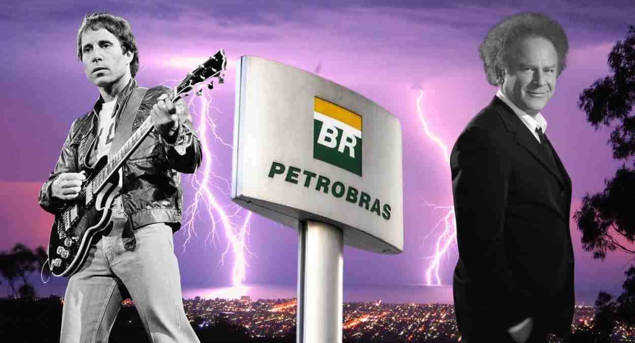 Petrobras (PETR4), Paul Simon à esquerda e Art Garfunkel à direita