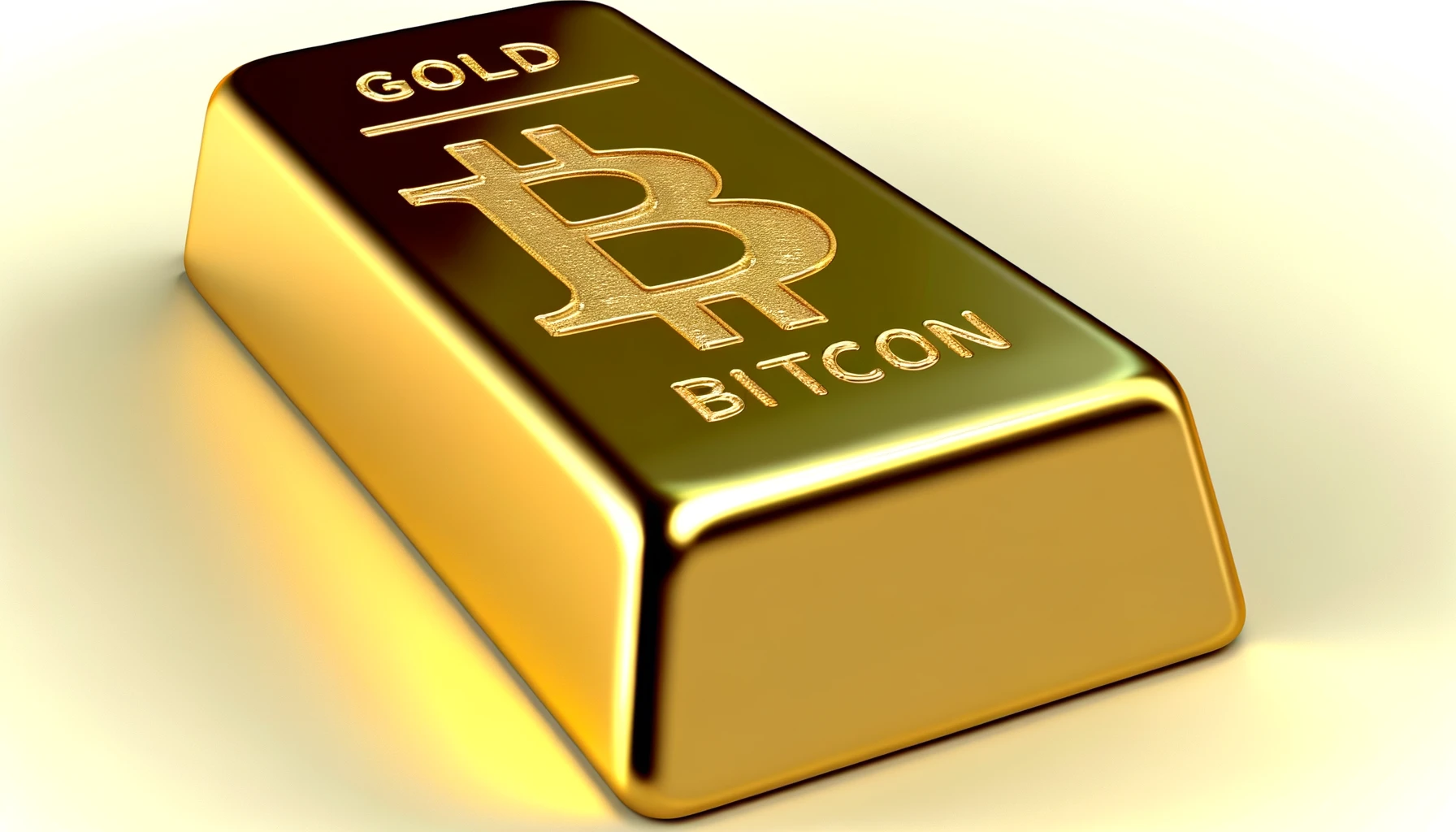 Bitcoin (BTC) virou uma barra de ouro.
