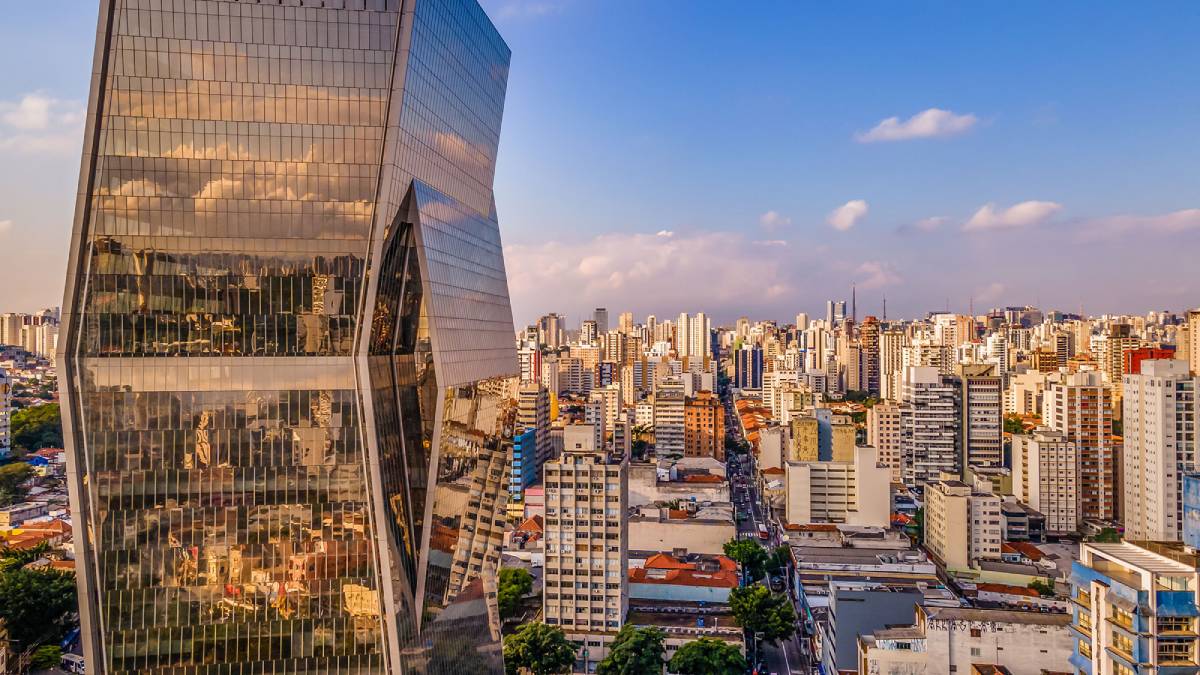 Vista aérea do edifício Faria Lima Plaza, que está no portfólio do fundo imobiliário XPPR11