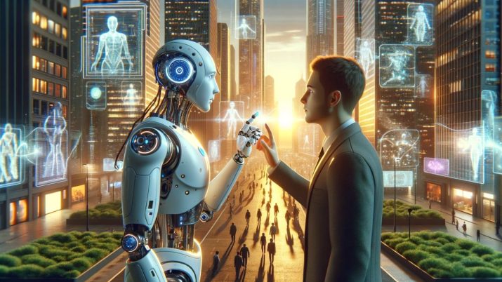 Inteligência artificial (IA) chatgpt robô