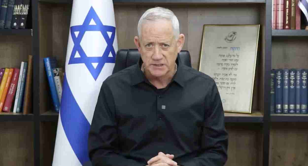 membros do gabinete de guerra de Israel e ex-ministro da Defesa do País, Benny Gantz