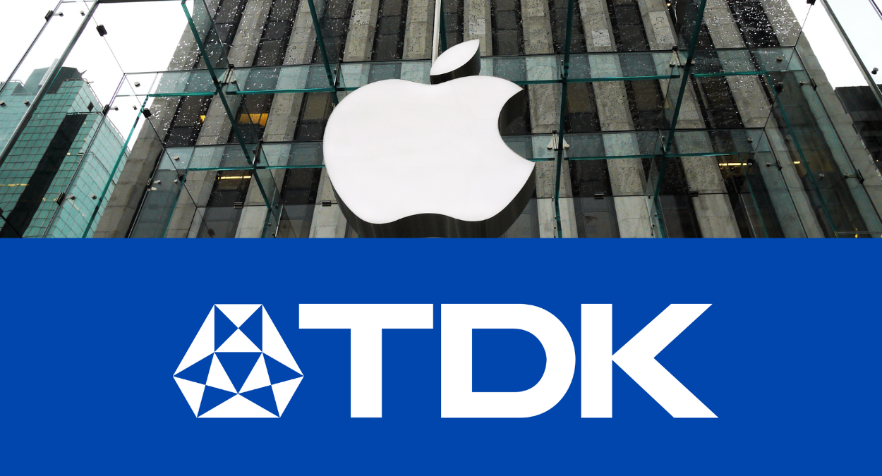 Apple e TDK, empresa de tecnologia que fornece, entre outras coisas, baterias para a fabricante do iPhone