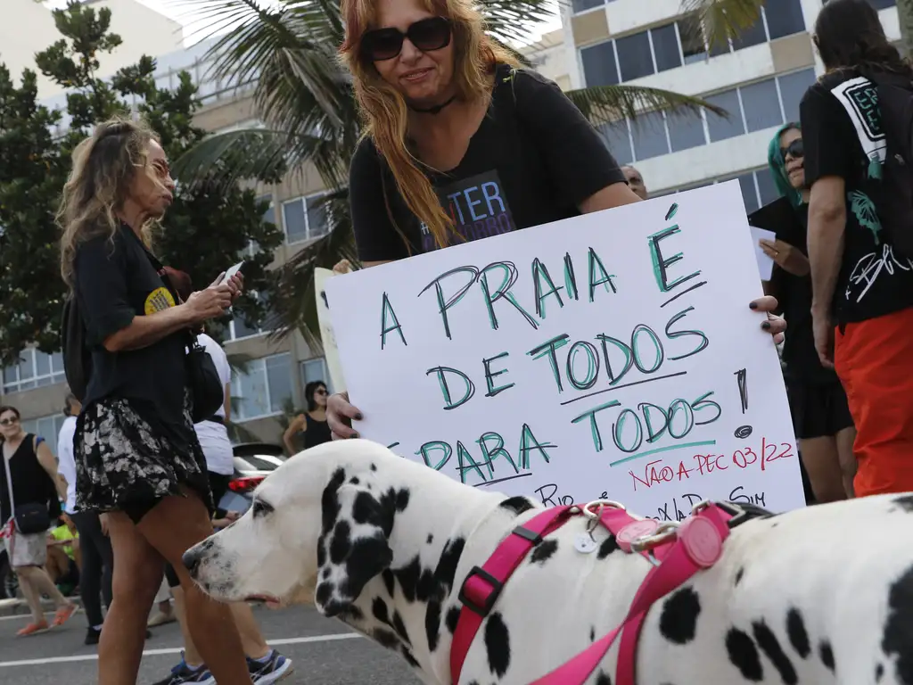 Protesto contra a PEC das Praias no Rio em 09.06.24