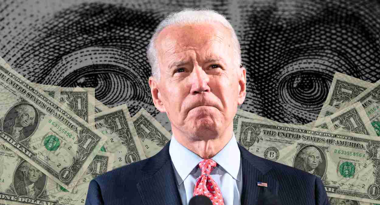 Joe Biden, presidente dos Estados Unidos, e o dólar