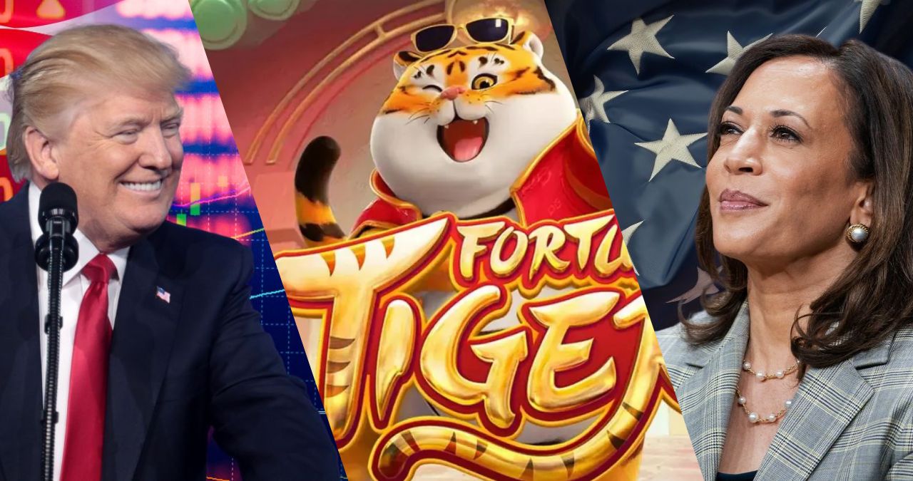 donald trump, kamala harris, bets, jogo do tigrinho