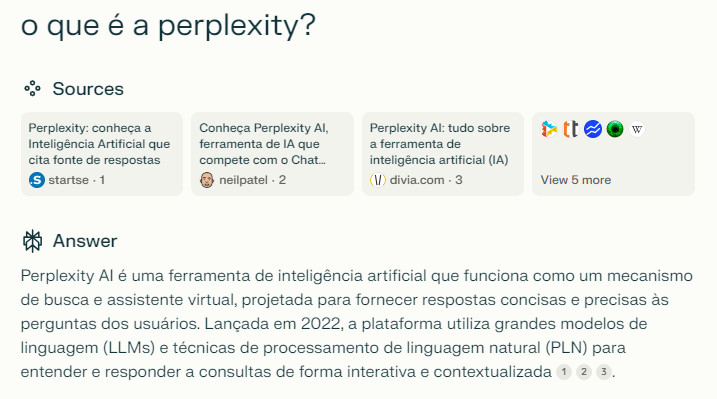 perplexity ai inteligência artificial google