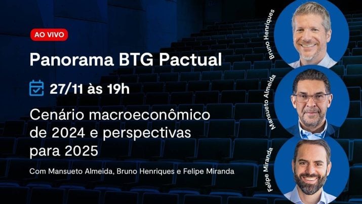 Economista-chefe do BTG Mansueto Almeida analisa perspectivas econômicas para 2025 em evento gratuito