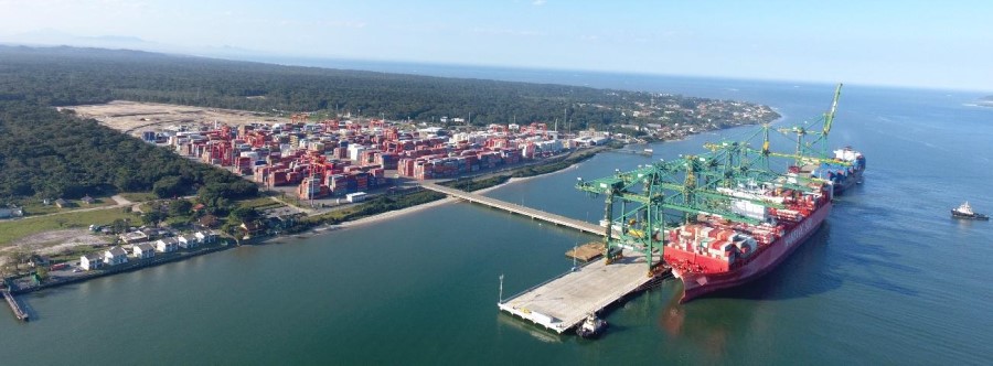 Porto Itapoá, em Santa Catarina, ativo que integra a carteira do FIP BRZP11