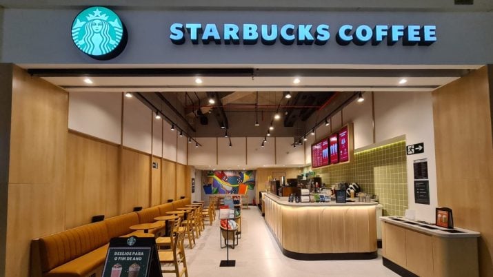 Loja do Starbucks Brasil em Belo Horizonte.