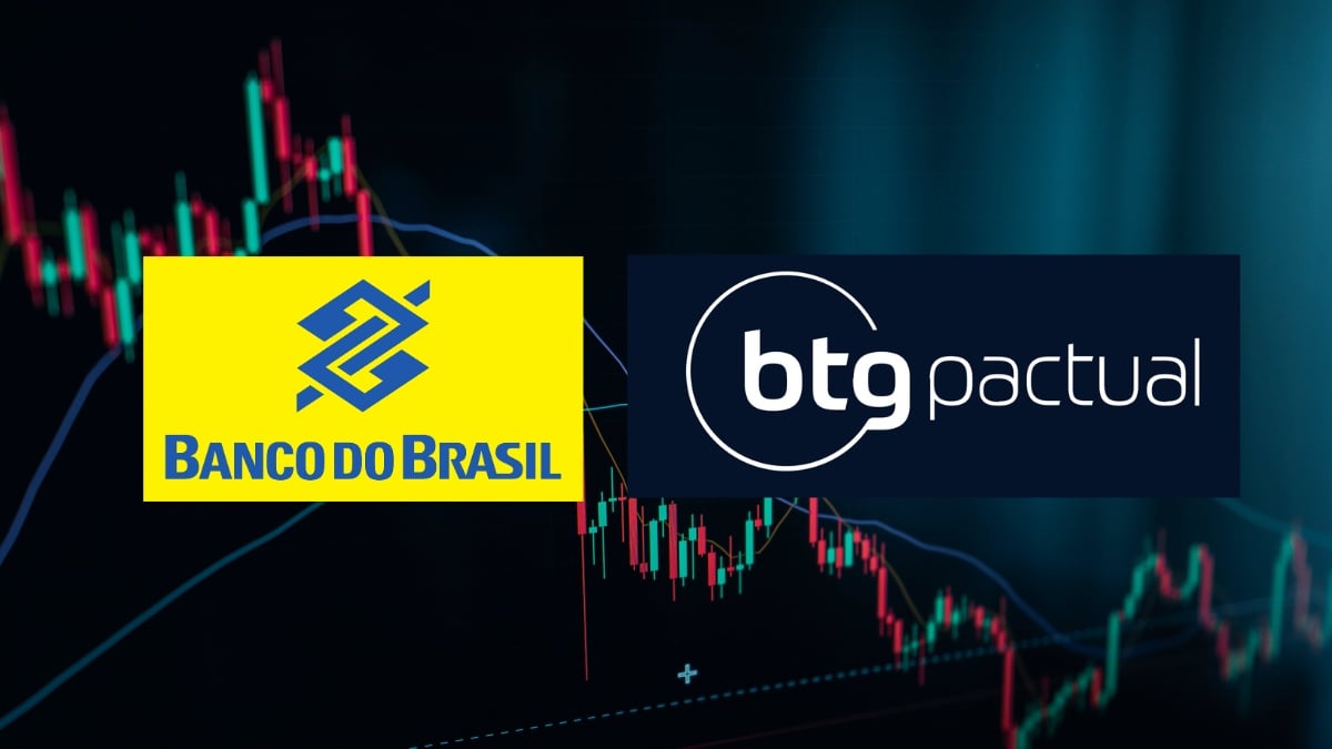 Ações do Banco do Brasil (BBAS3) e BTG Pactual (BPAC11).