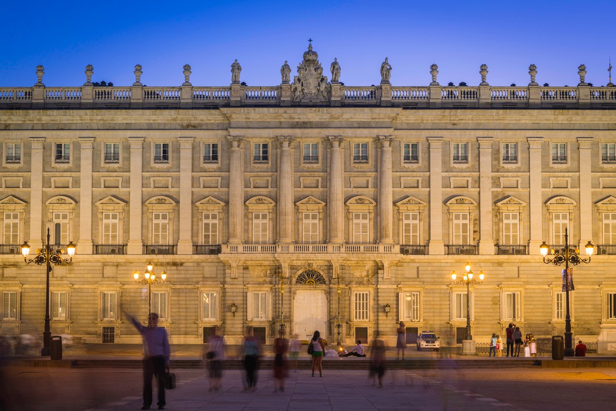 O Palácio Real, em Madrid