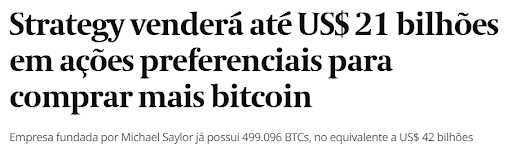 manchete valor bitcoin