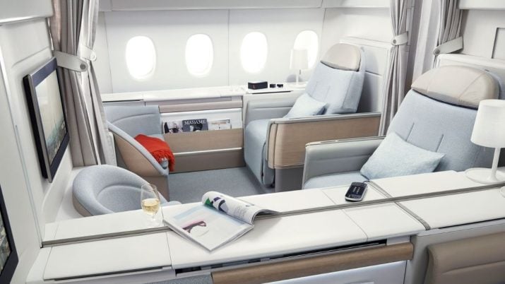 primeira classe avião air france luxo la premiere